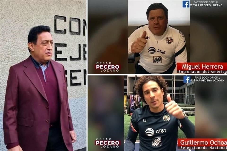 César Pecero, candidato a dirigencia de sindicato petrolero, presumió en redes el apoyo de futbolistas, como Ochoa, y del DT Miguel Herrera.