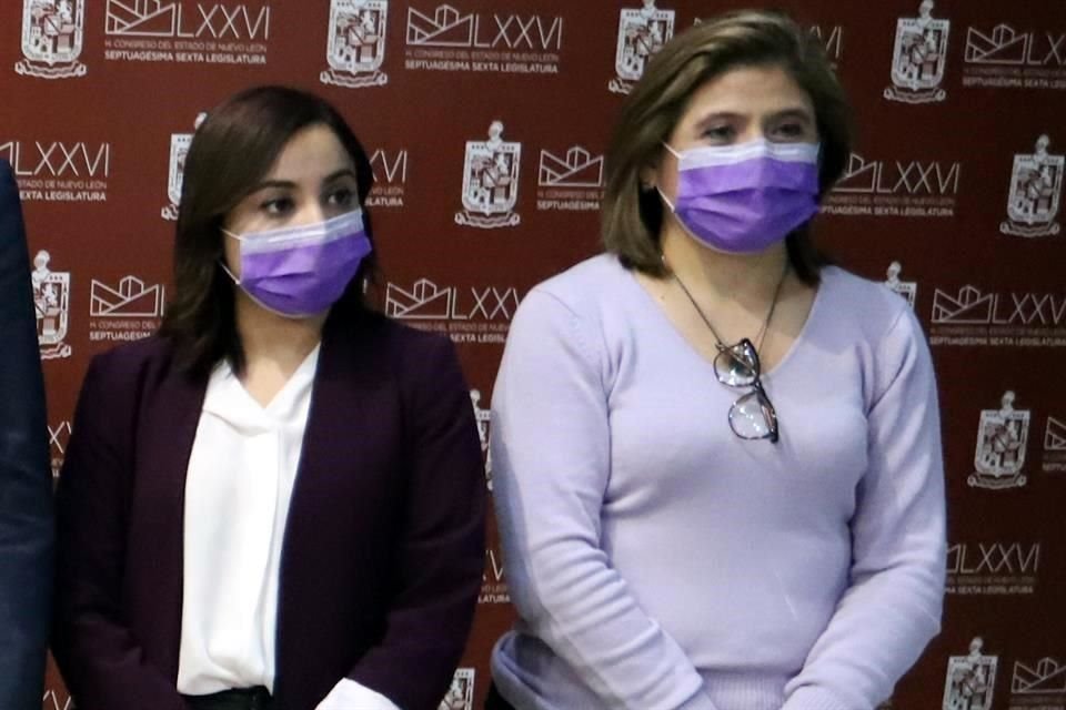 Iraís Reyes y Sandra Pámanes, Diputadas locales de Movimiento Ciudadano.