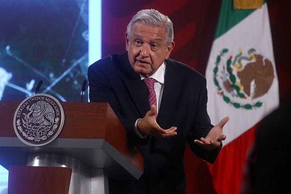 El Presidente Andrés Manuel López Obrador en Palacio Nacional.