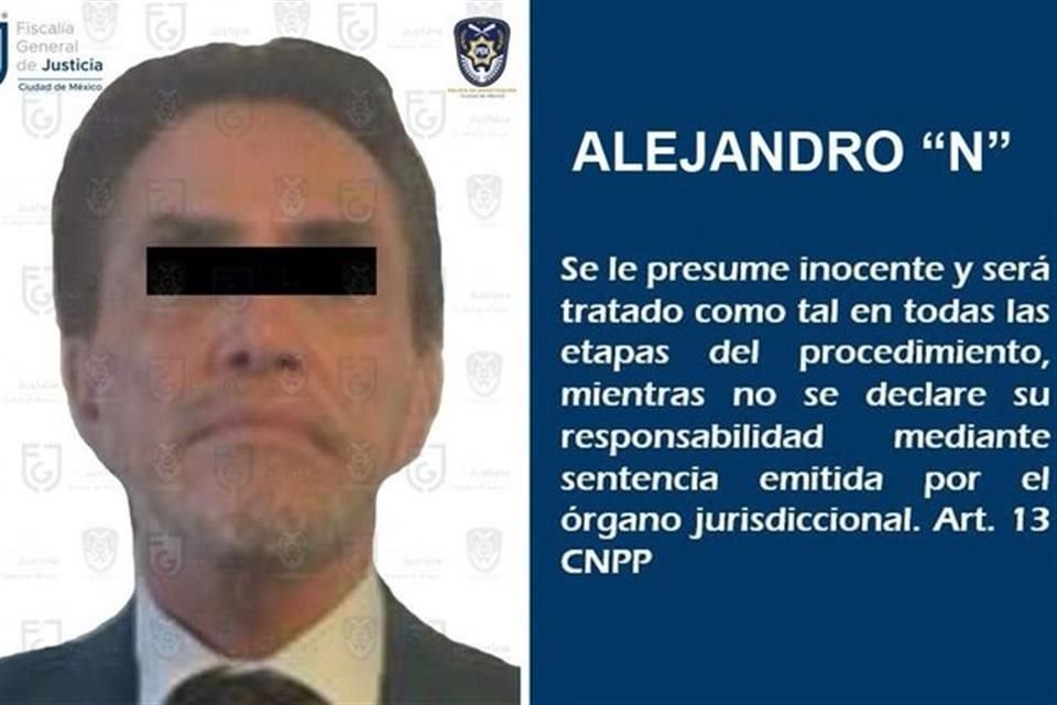 La FGJ inform que Alejandro del Valle fue detenido.