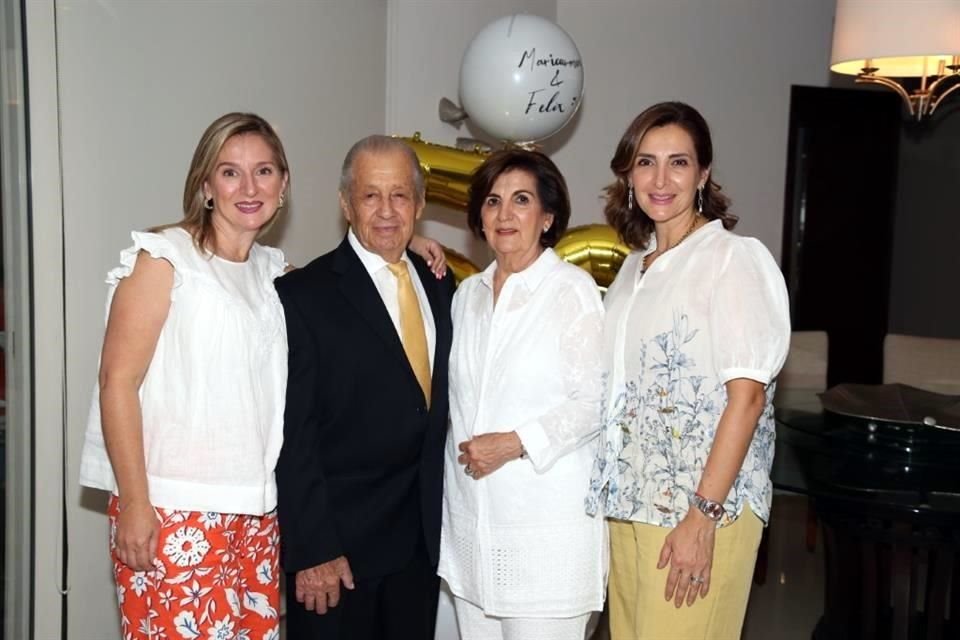 Alejandra González de Unger, Félix González Lozano, María de Carmen González de González y Mary Carmen  González de Guajardo