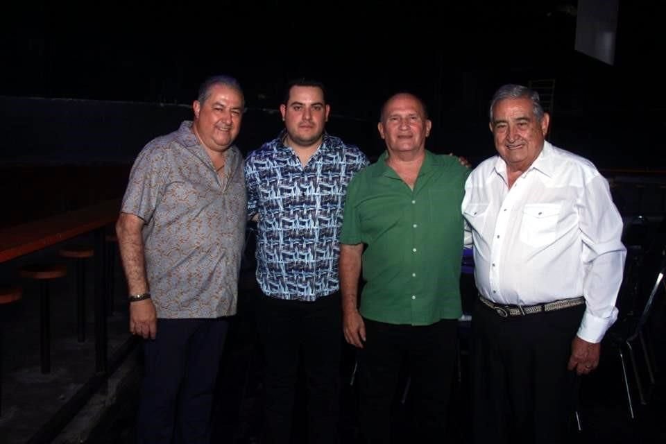 Óscar Guzmán Martínez, Óscar Guzmán Silva, José Luis Guerrero Salazar y Óscar Guzmán Espinosa