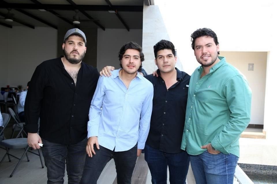 Abiel Solís, Alan González, Fernando Méndez y Marcelo Almanza