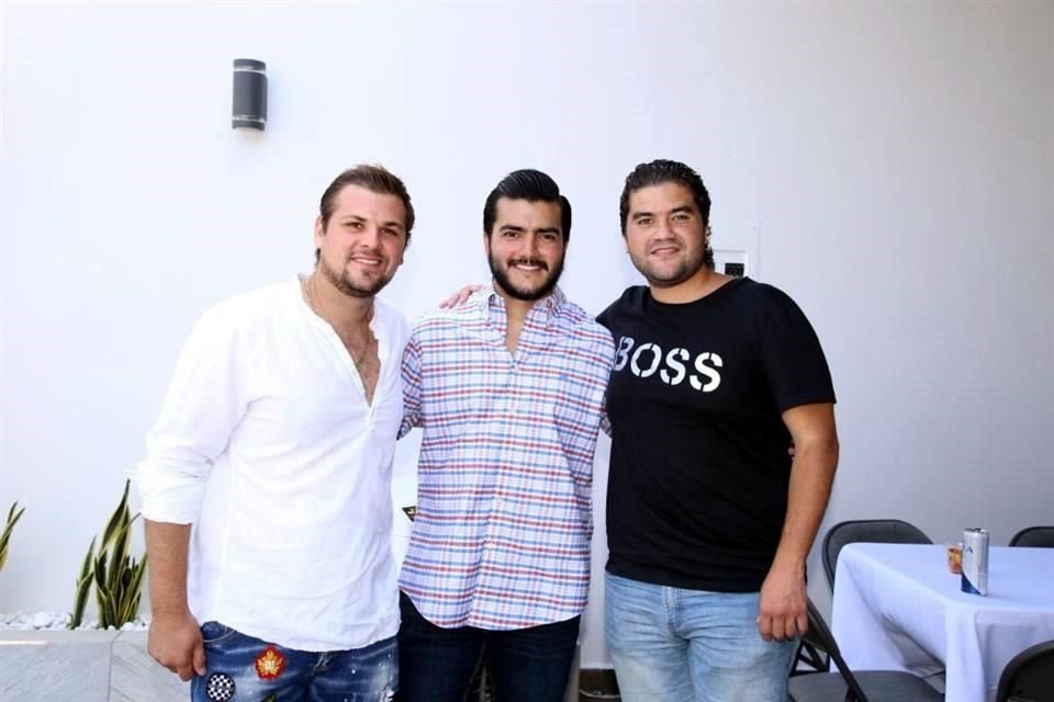 Francisco Martínez, Andrés Santoy y Carlos Padilla