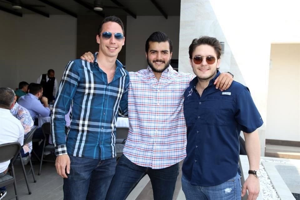 Albert Potes, Andrés Santoy y Mauricio Pacheco