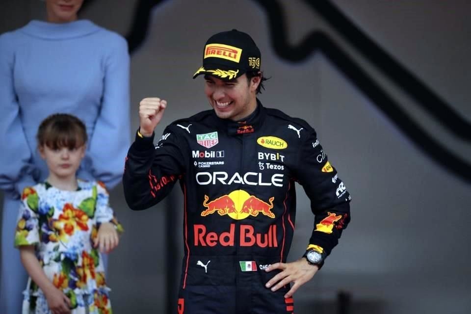 Durante el triunfo de Checo Pérez en el Gran Premio de Mónaco