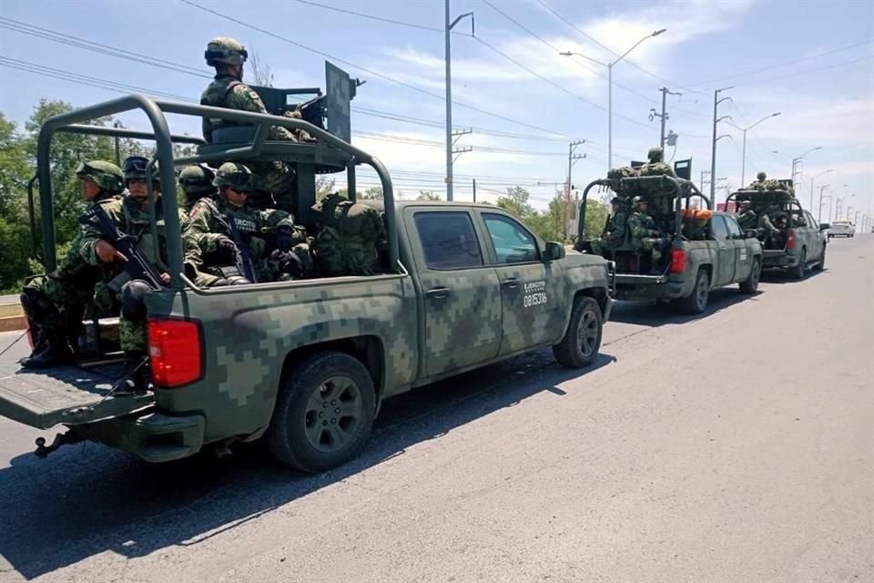 La Sedena informó el despliegue de las tropas que vienen de las zonas militares 12 y 48.