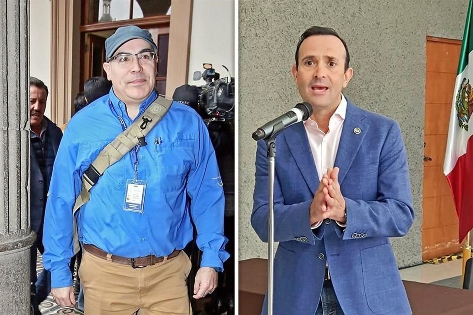 Zeferino Salgado (izq.) y Carlos de la Fuente fueron denunciados por el Gobierno estatal ante la Fiscalía Anticorrupción.