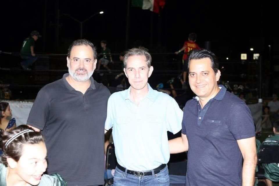 Roque Celaya, Homero Elizondo y Alfonso García