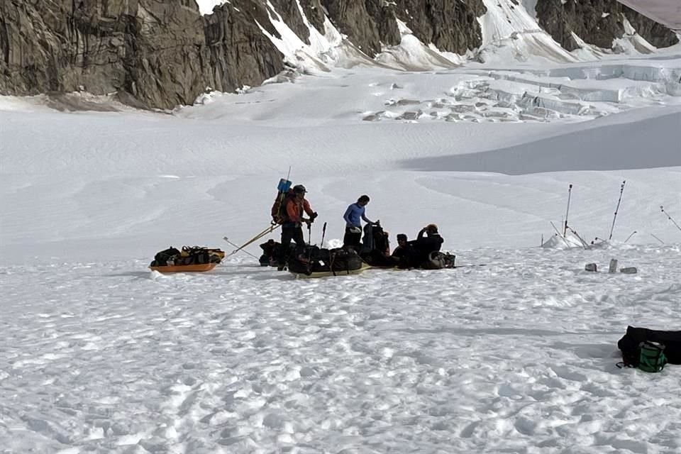 Durante su expedición al Monte Denali, en Alaska