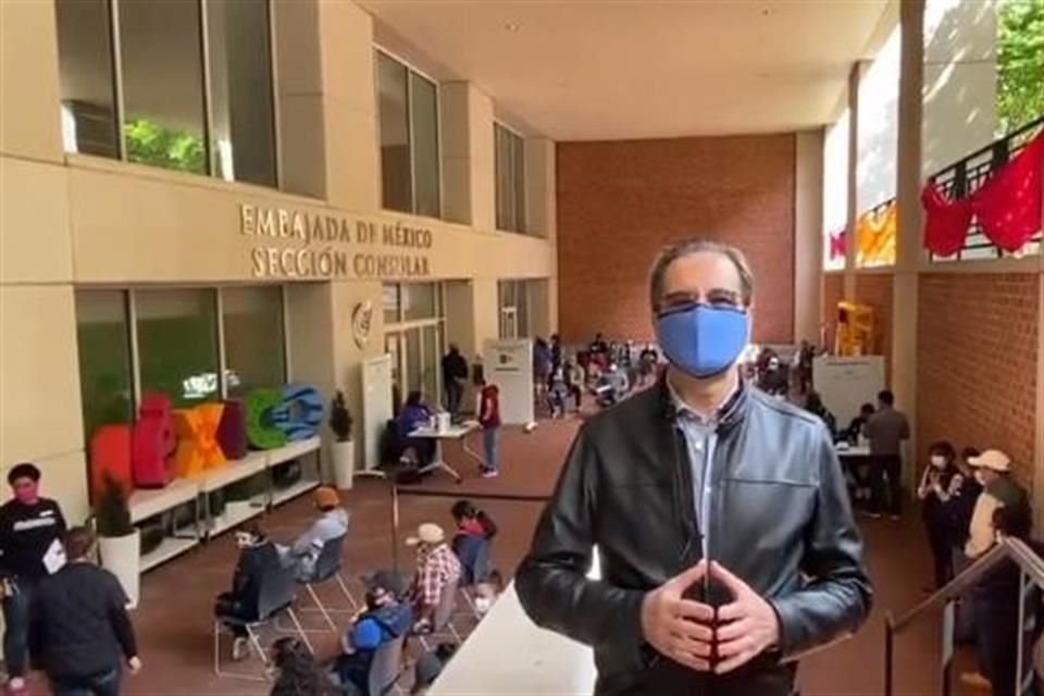 El Embajador Esteban Moctezuma dijo que esta jornada es abierta a toda la comunidad migrante mexicana y latinoamericana.