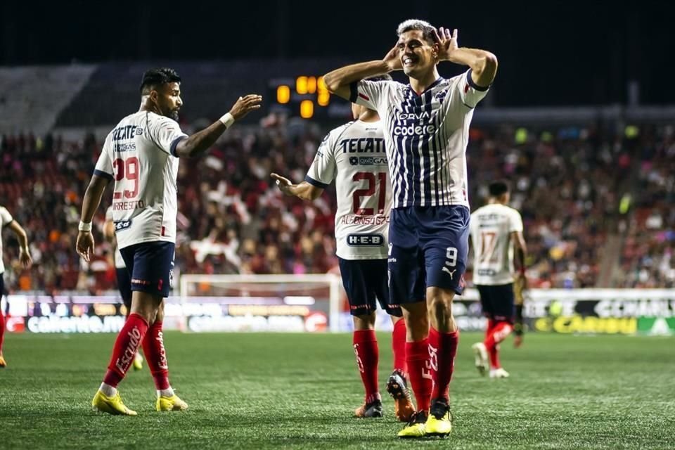Germán Berterame abrió la cuenta al minuto 61 marcando su cuarto gol con la playera del Monterrey.