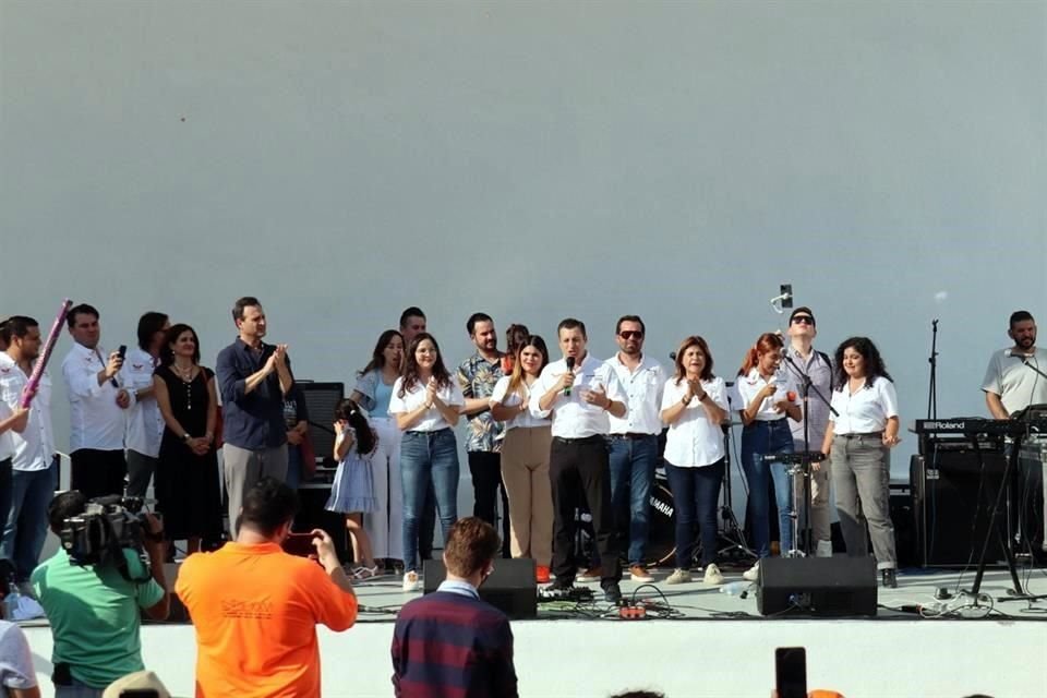 El partido celebró el primer año de Luis Donaldo Colosio en la Alcaldía de Monterrey.