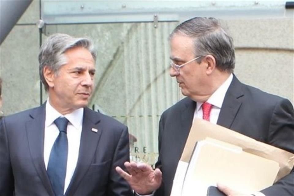 Antony Blinken, Secretario de Estado de EU, y Marcelo Ebrard, Canciller de México.