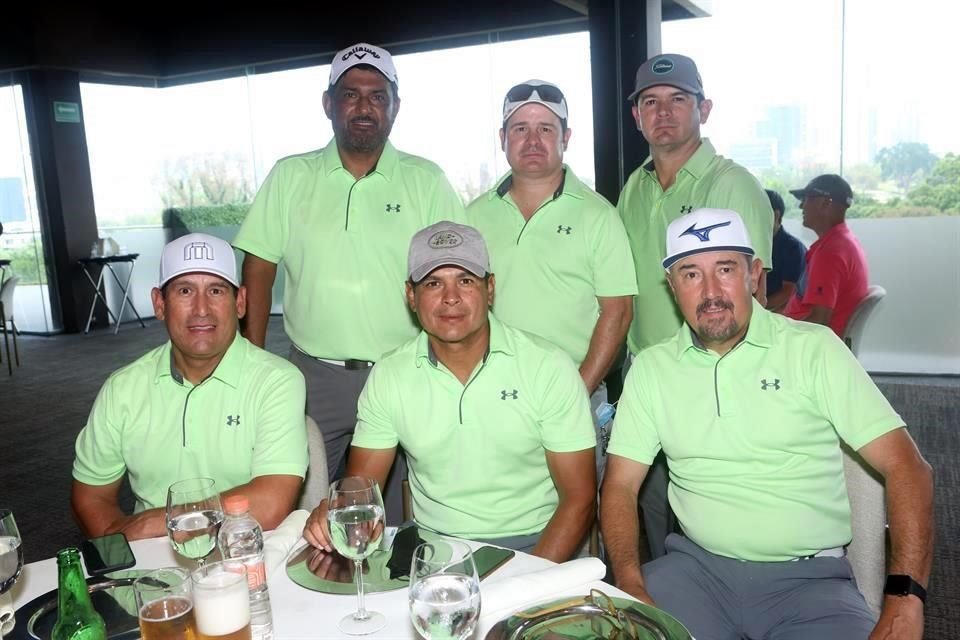 Adrián Valadez, Adolfo del Valle, Alejandro Saldaña, Arturo Samaniego, Jorge Ruiz y Jesús Galarza