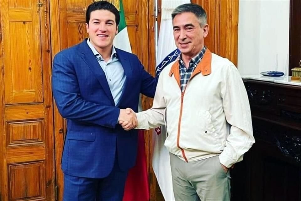 El Gobernador Samuel García publicó una foto con Aldo Fasci.