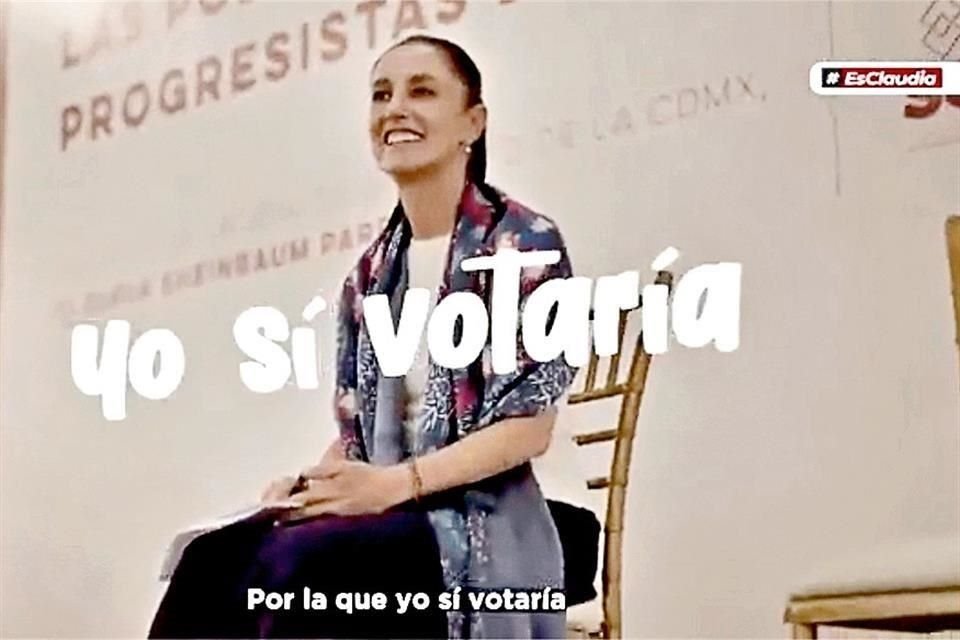 Un video que circuló en redes sociales promueve a Claudia Sheinbaum, Jefa de Gobierno, como candidata a la Presidencia.