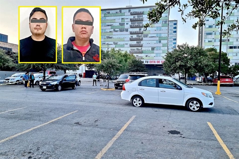 Los presuntos ladrones fueron capturados en el estacionamiento de un restaurante ubicado en el cruce de Alfonso Reyes y Garza Sada. 