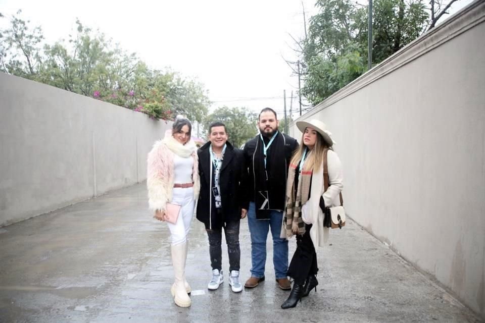Deby Elizondo, Americo Martínez, Emiliano Morales y Fernanda Elizondo