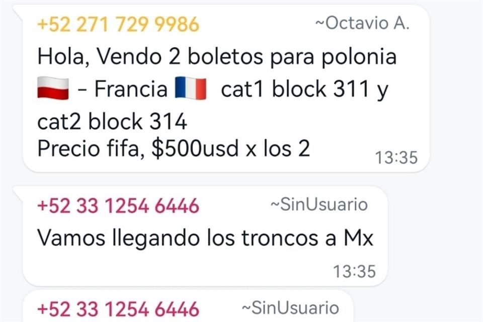 Aficionados mexicanos venden su boleto del partido entre Francia y Polonia, comprado porque en el rol hoy jugaría la Selección Mexicana.