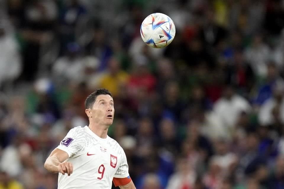 El polaco Robert Lewandowski pudo anotar su segundo gol del Mundial.