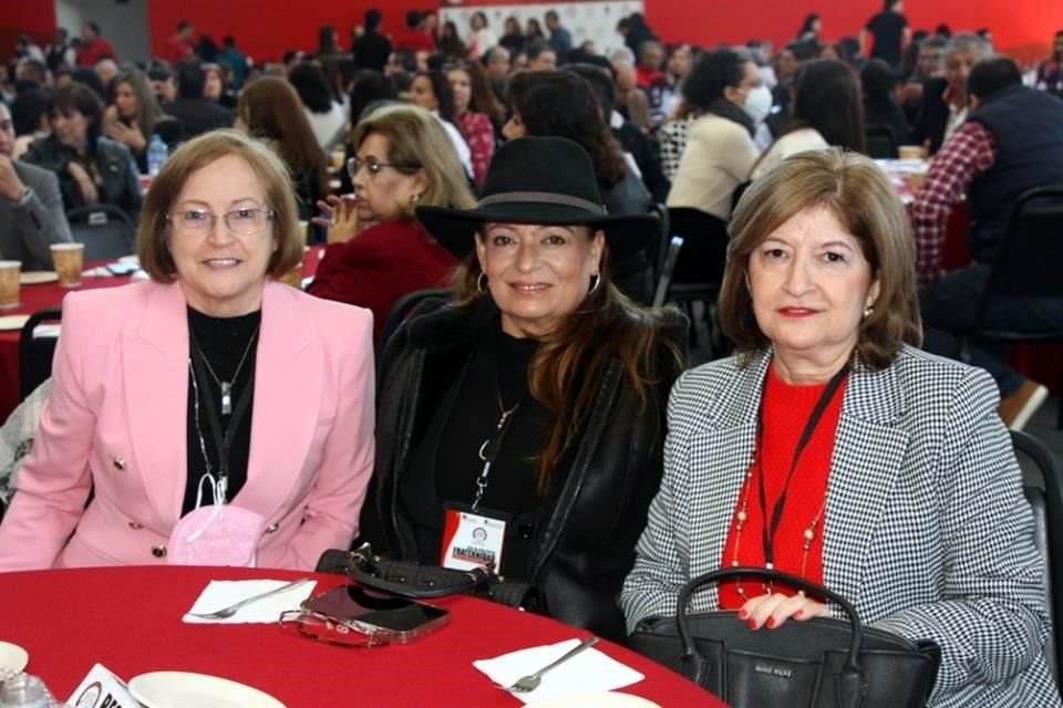 Dora Lilia Jaime, Cristina Rodríguez y Sonia Rivera