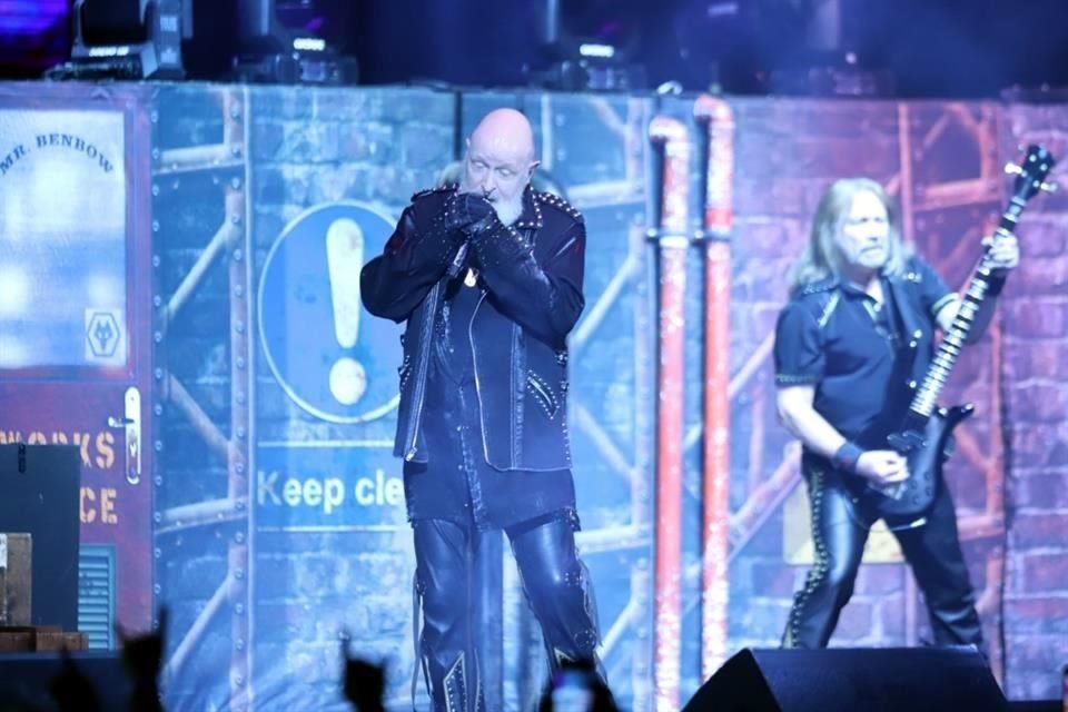Judas Priest fue la banda estelar del llamado Metal Fest que atiborró la Arena Monterrey de fervientes fans del heavy metal.