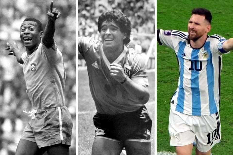 Pelé es el único que ganó tres Copas del Mundo.