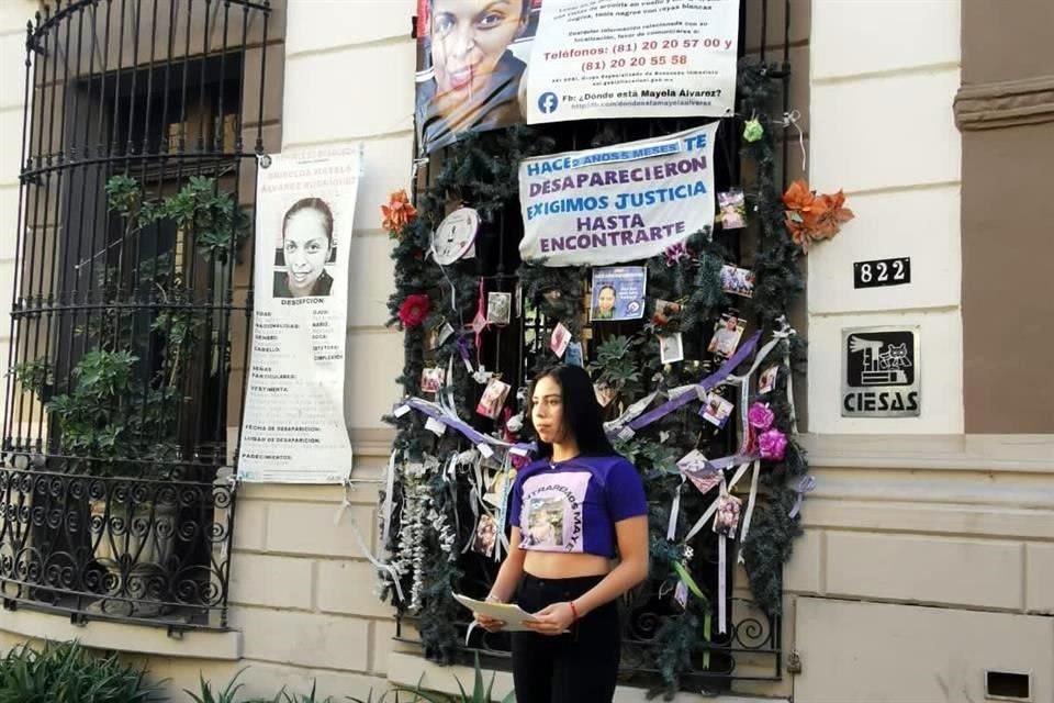 Mayela Hernández Álvarez, hija de Mayela Álvarez, exigió a la Fiscalía General investigar la desaparición de su madre.