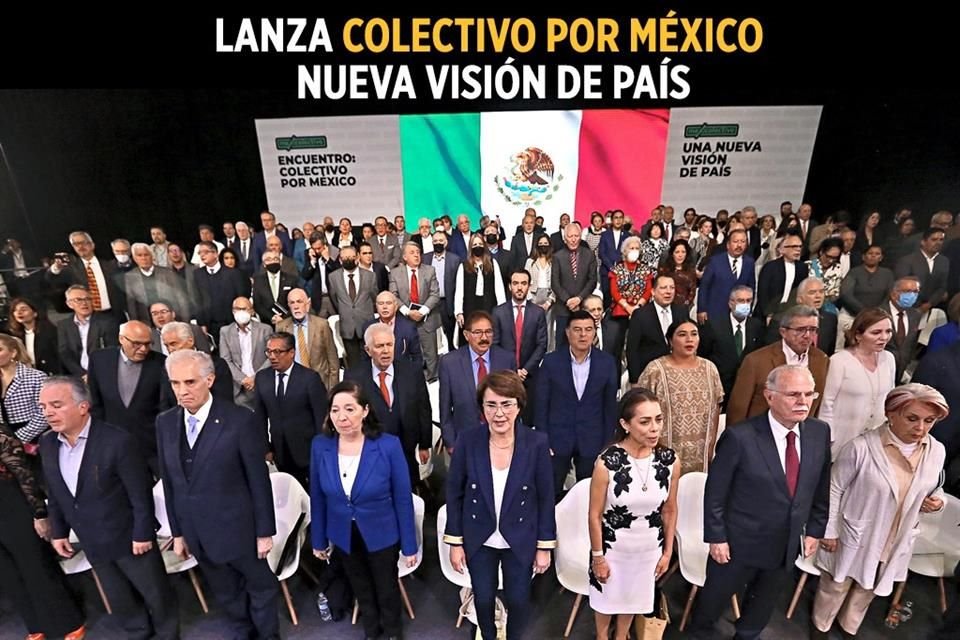 Unos 500 representantes del sector social, académico, político y económico participaron en el lanzamiento del 'Colectivo por México'.