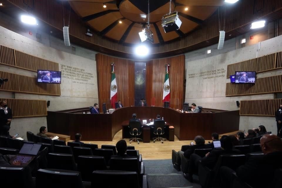 Aspecto de la Sala Superior del Tribunal Electoral del Poder Judicial de la Federación (TEPJF).