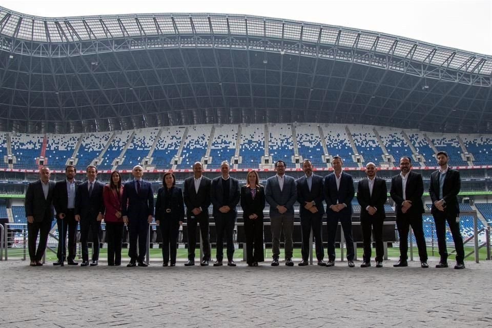 La comitiva de FIFA visitó el Estadio BBVA, que será sede mundialista en el 2026.