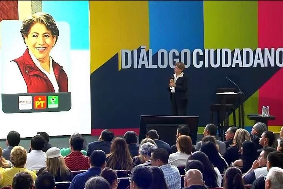 La candidata morenista asoció la palabra 'respeto' a su contrincante, Alejandra del Moral.