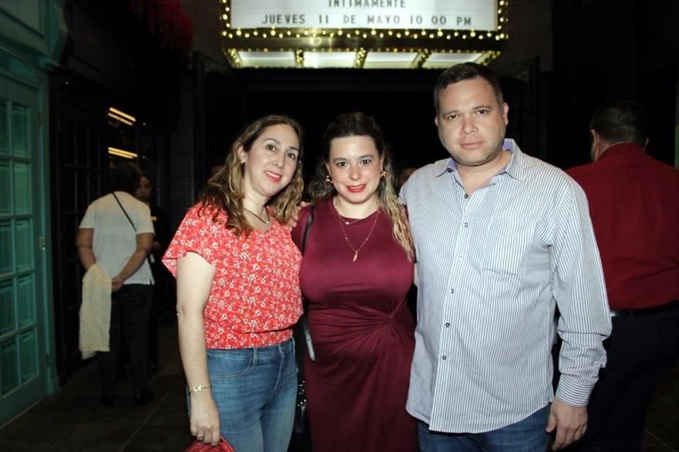 Iliana Treviño de Sanabria, Dinorah Posselt y Luis Treviño