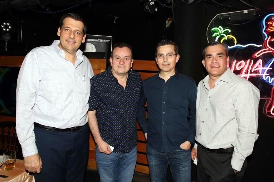 Jorge Hanun, Mario González, Rogelio de los Santos y Federico Dávila