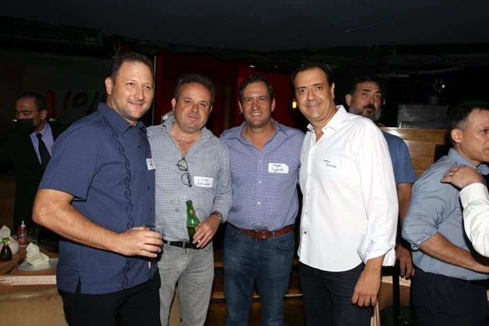 Luis Jaimes, Luis Galan, Jorge Sagaón y César Chapa