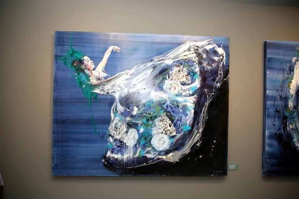 Obra de la exposición 'Danzas de Luz', de la artista peruana Daniella Queirolo, presentada en Etra Galería