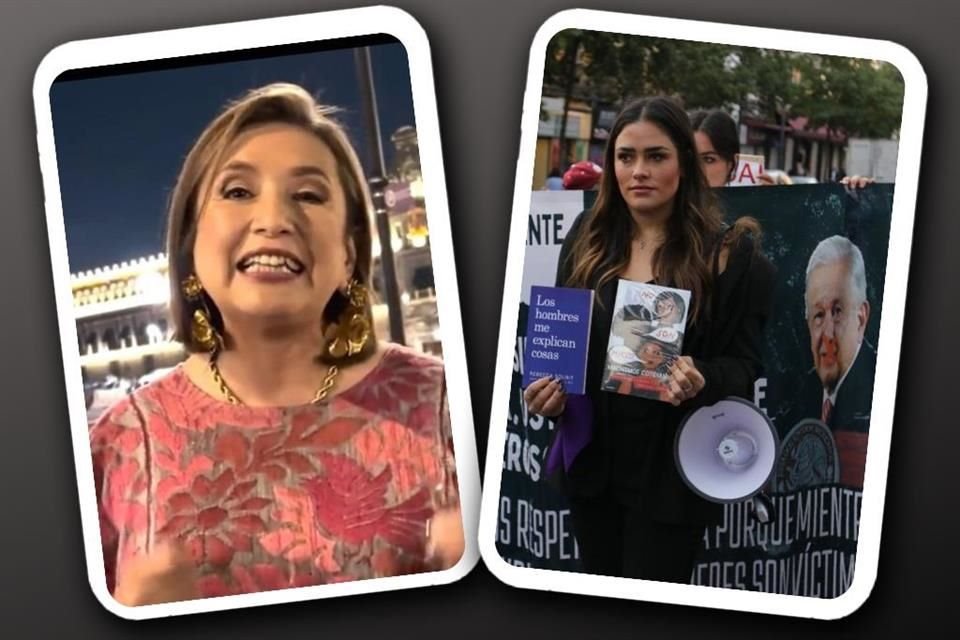 Gálvez respaldó la protesta frente a Palacio Nacional de Alessandra Rojo de la Vega.