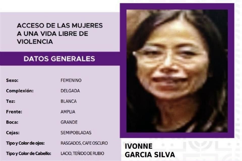 Ivonne García Silva fue vista por última vez el 4 de agosto en la Colonia Del Parque, en la Alcaldía Venustiano Carranza.