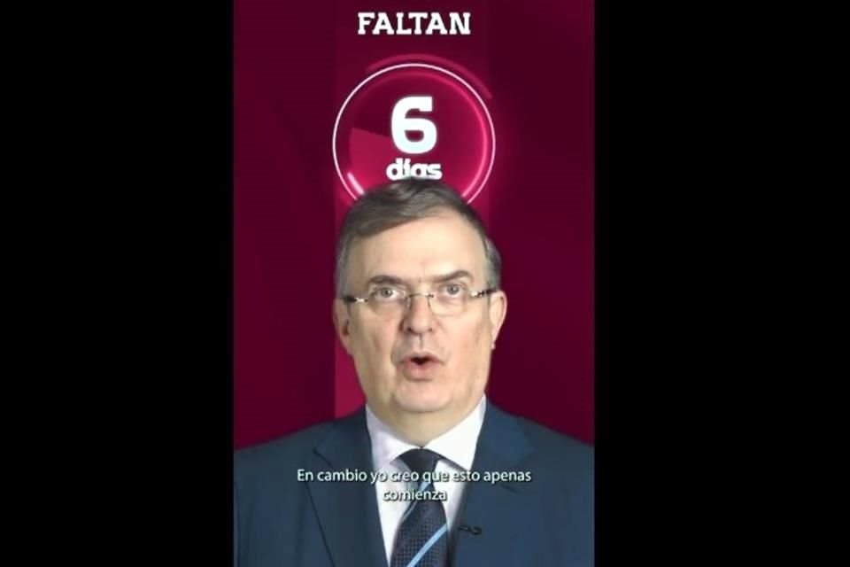 Marcelo Ebrard difundió un video en sus redes sociales.