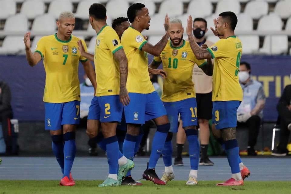 El cuadro brasileño vino de menos a más en el partido.