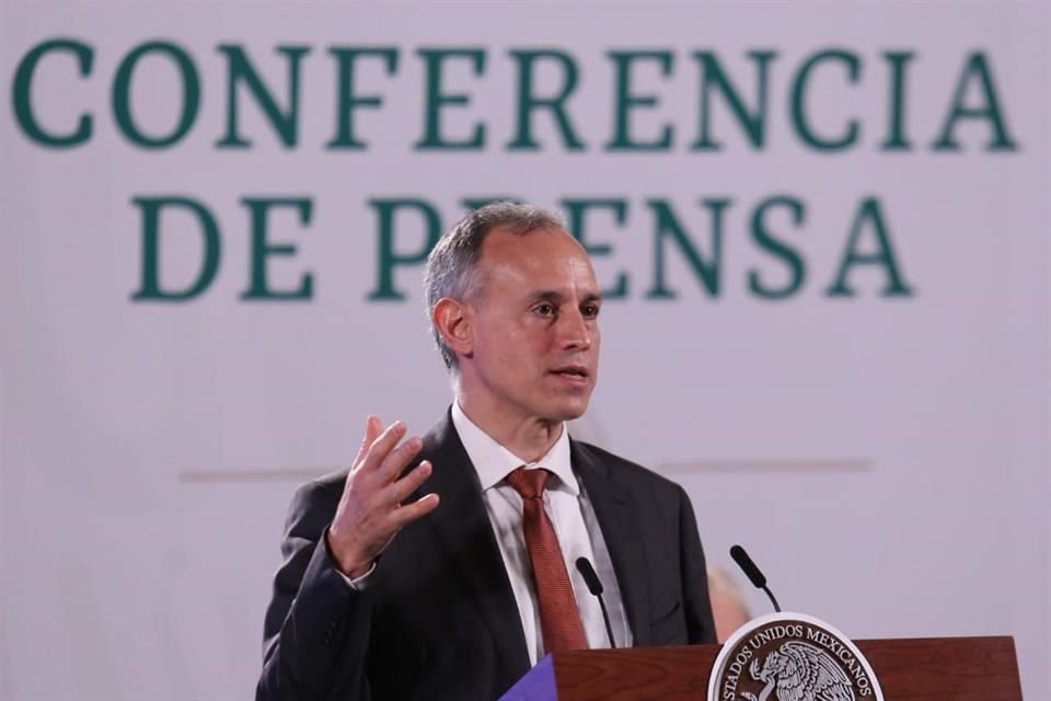 El subsecretario de Salud, Hugo López-Gatell en conferencia matutina.