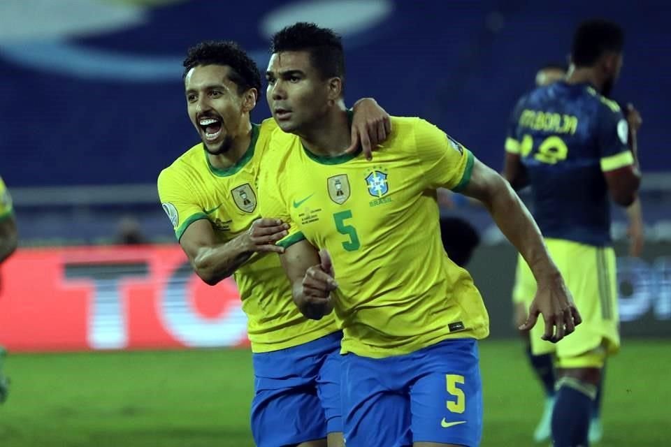 Casemiro salvó el triunfo de Brasil.