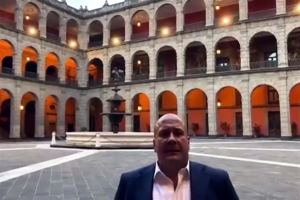El Gobernador de Jalisco en Palacio Nacional.