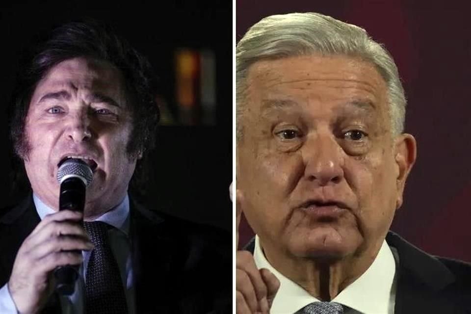El Presidente argentino, Javier Milei, se lanza contra AMLO: 'Es un halago que un ignorante hable mal de mí'.