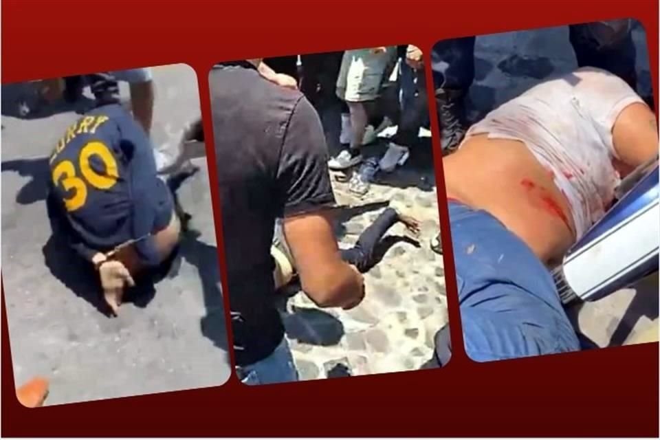 Los tres golpeados son señalados de plagiar y asesinar a la niña Camila, de ocho años de edad, en Taxco, Guerrero.