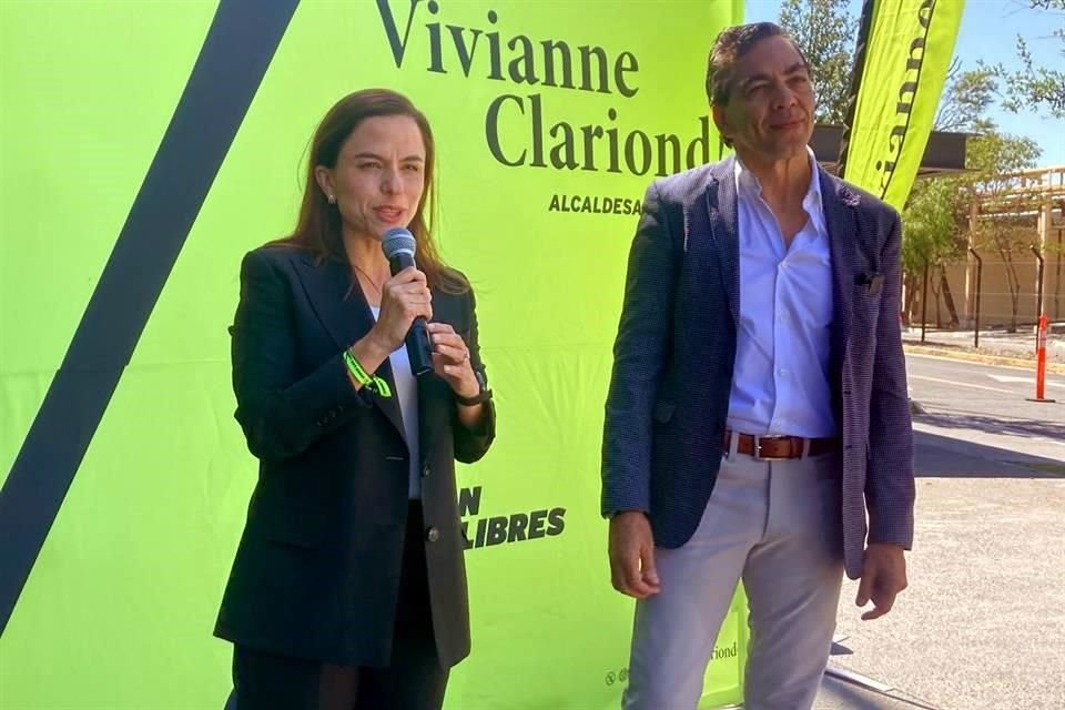 Vivianne Clariond, candidata a la Alcaldía de San Pedro por la vía independiente.