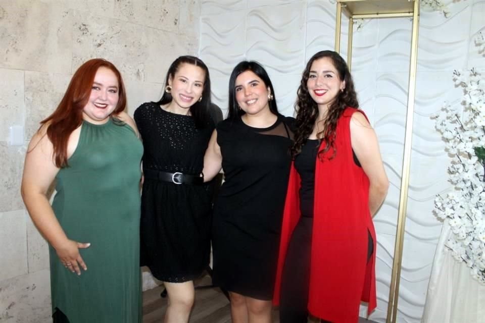Geovana Rivera, Nancy Garza, Hilary Villarreal y Marina González