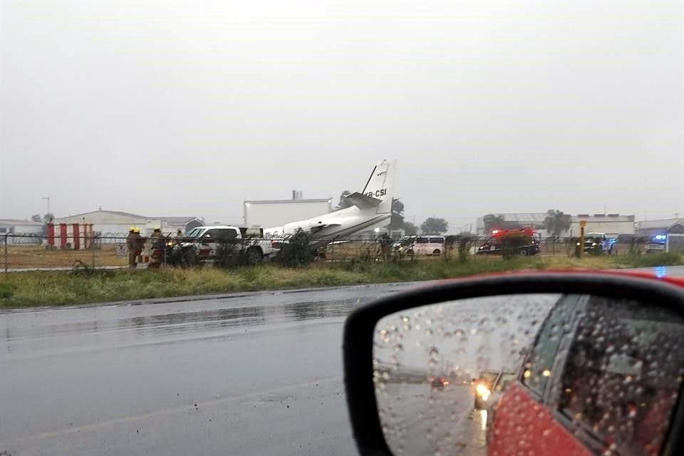 El avión Cessna 500 Citation con matrícula XB-CSI se salió de la pista tras aterrizar en el Aeropuerto del Norte