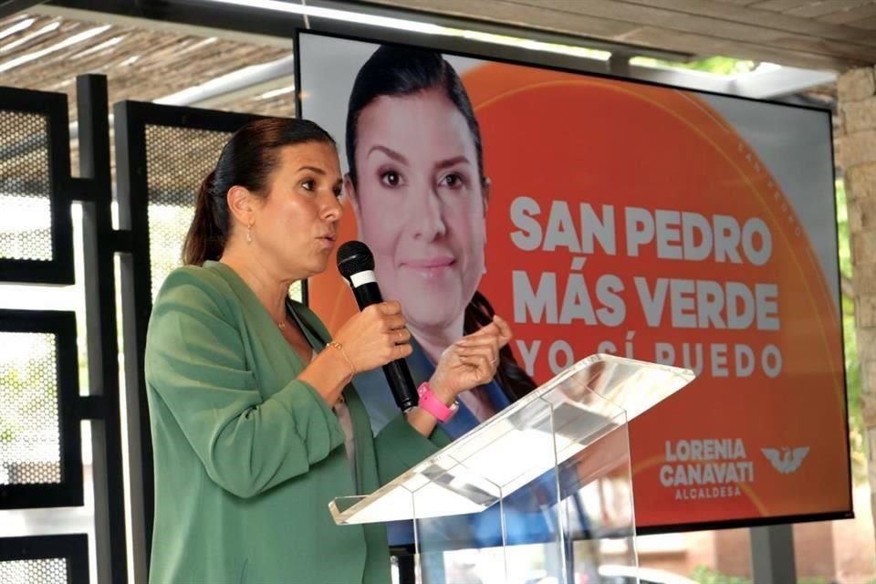 Lorenia Canavati, candidata de Movimiento Ciudadano a la Alcaldía de San Pedro.